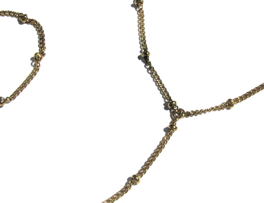 Gold Pearl Handchain